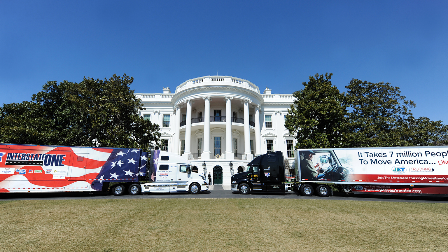 Trucks at the White House