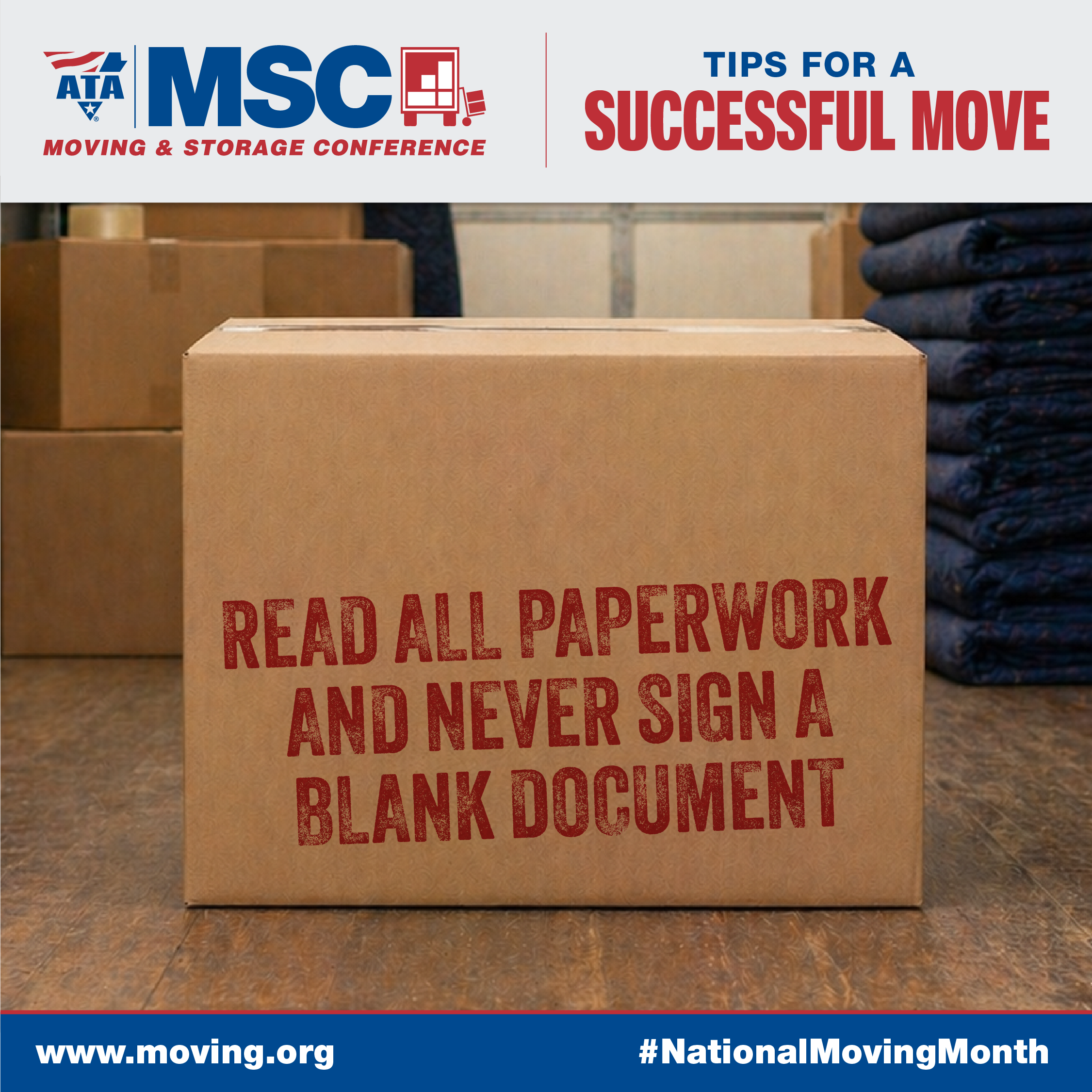 Read all paperwork and never sign a blank document