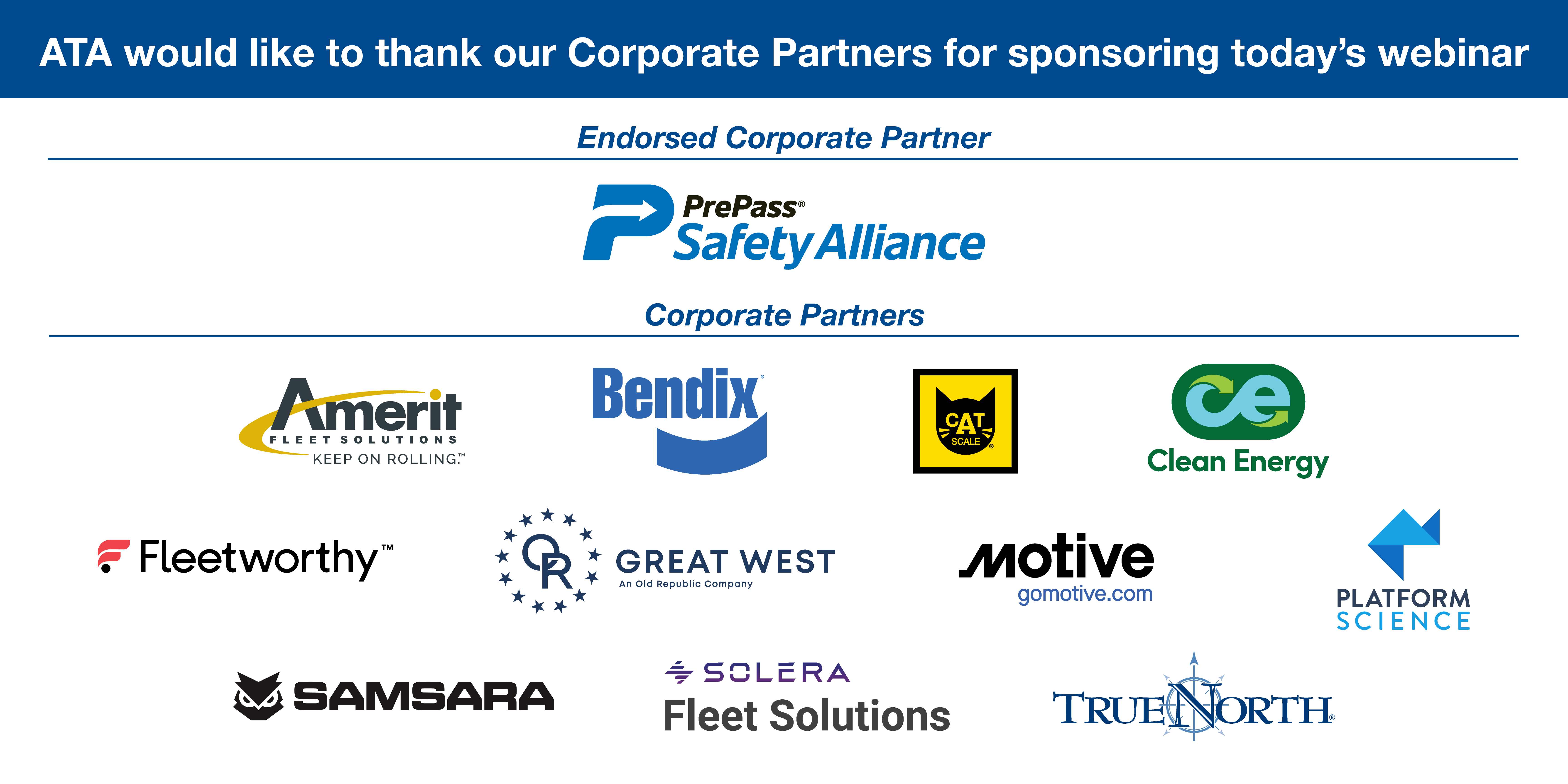 Corporate Webinar Sponsors July 2026 