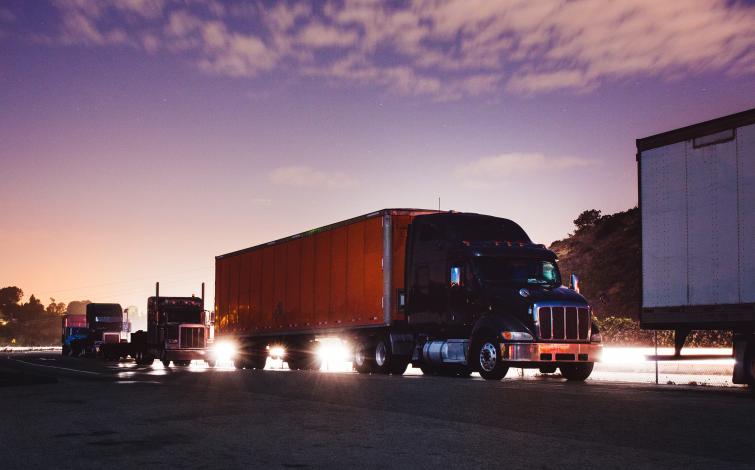 Trucks at Night