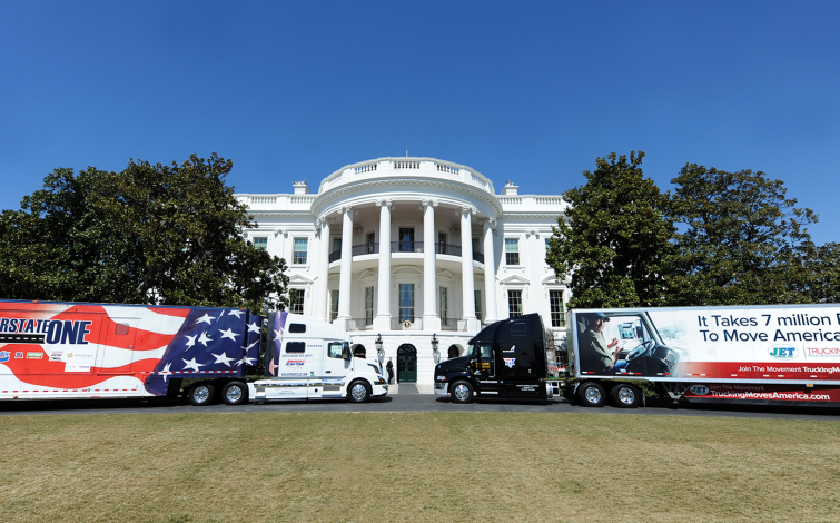 Trucks at the White House